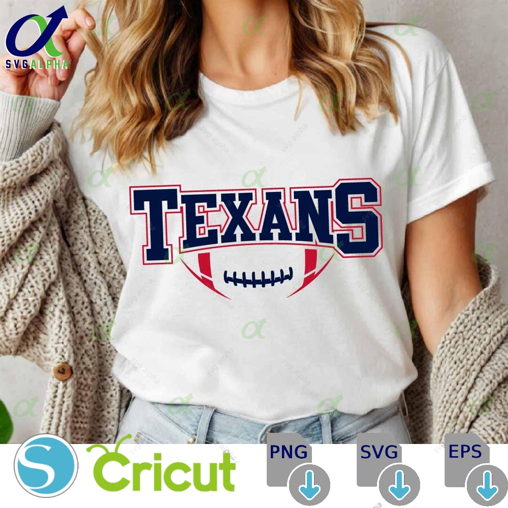 Texans Football Svg Png Football Svg Sports Svg Football Shirt Texans Mascot Svg Texans Cheer Svg Sublimation Designs